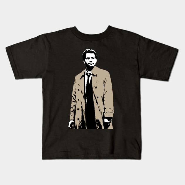Castiel Kids T-Shirt by guestrf2on06jrj1hlrctc2nd